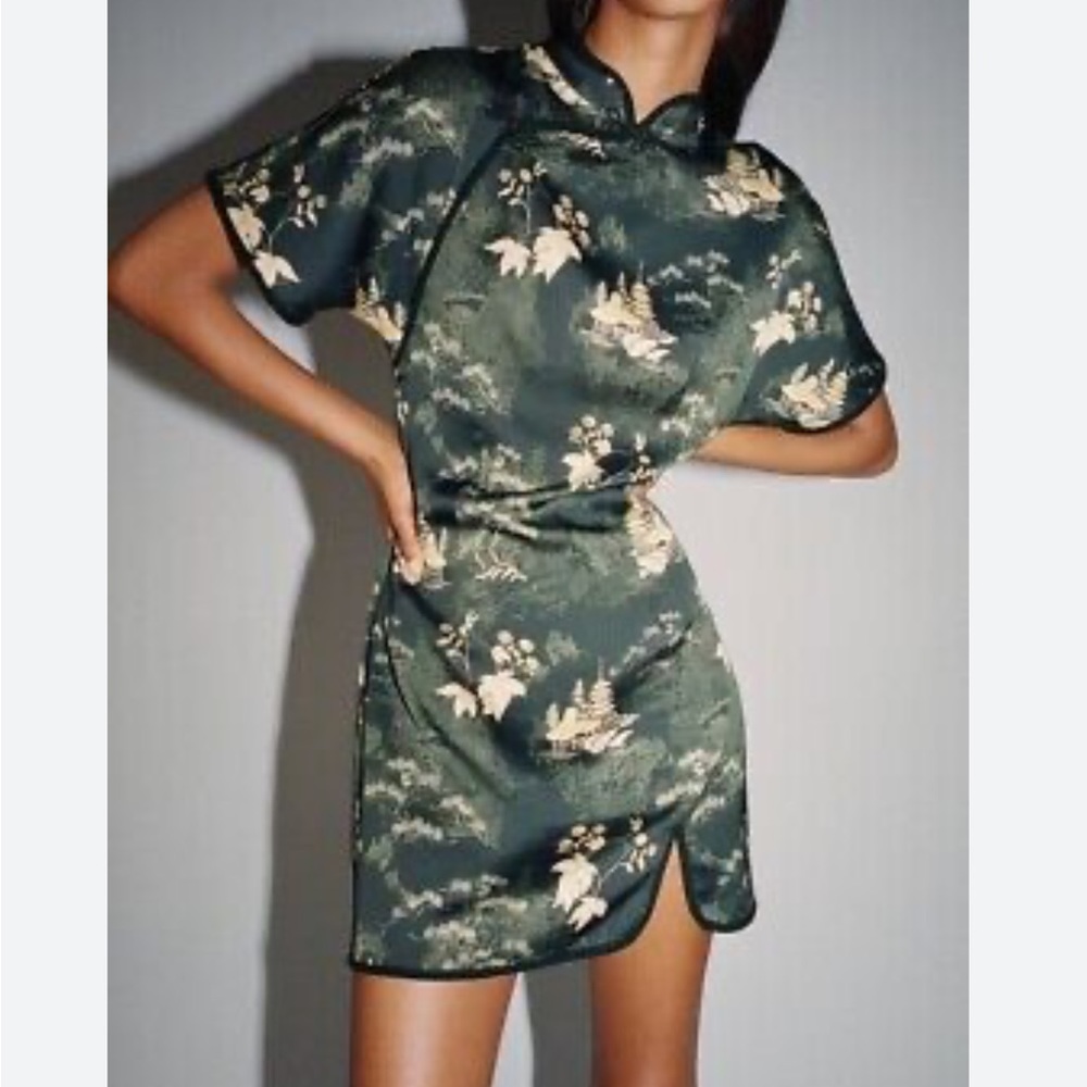 Zara silk mini dress